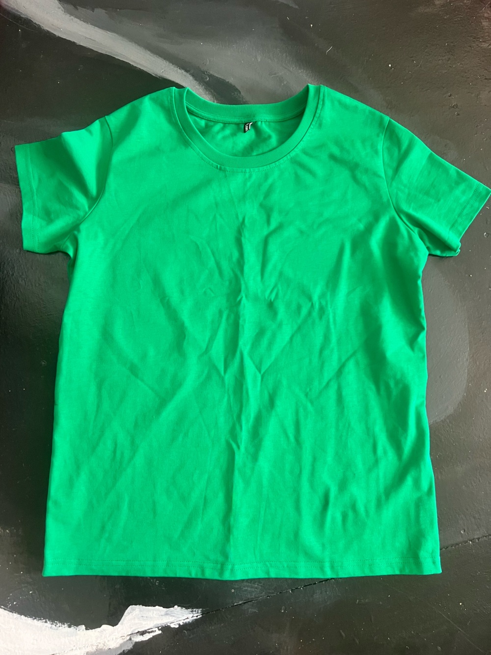 Flamingals Short Sleeve Crewneck Tee in Green